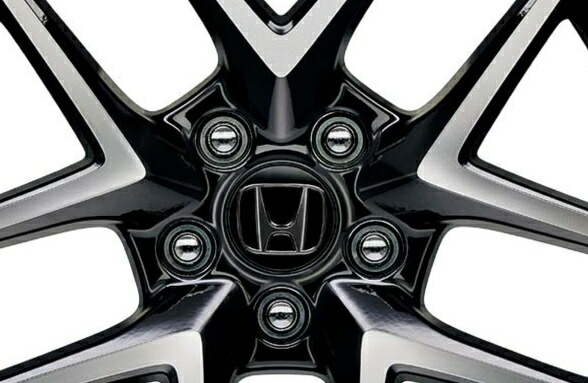 ホンダ　オデッセイ　2020.11～　型式確認　アルミホイールセンターキャップ　ブラックHマーク　4個セット　［08W40-T43-000］｜MAP-S
