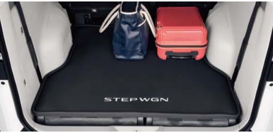 HONDA ホンダ 純正 ラゲッジソフトトレー 2列目6：4分割ベンチシート車用 08U45-3T0-000D | STEP WGN ステップワゴン RP6 RP7 E:HEV ハイブリッド RP8 ラゲッジソフトトレートランク トレー シート ブラック 荷物 収納 整理 整頓 カスタム 車 車用品 内装 汚れ 防止