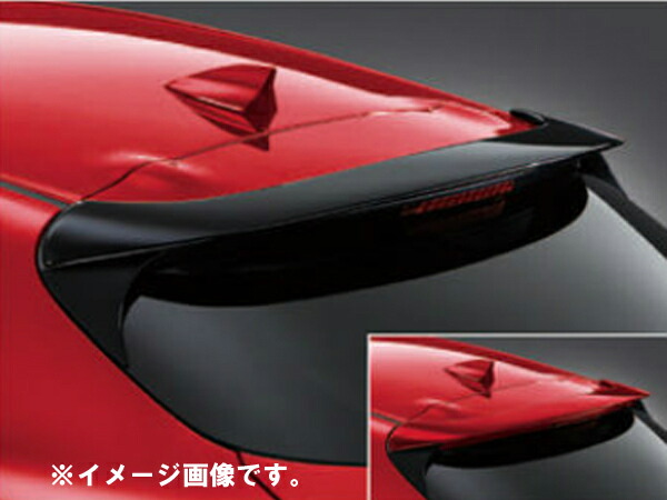 QBM1519N02M マツダ 純正アクセサリー エクステリア BM/ マシーングレープレミアムメタリック H28.05〜 BY リアルーフスポイラー 後期 アクセラ
