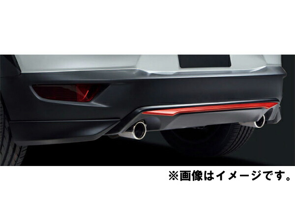 純正アクセサリー　マツダ　CX-3　DK　H27.02～　マツダスピード　リアアンダースカート　センター　ブライトシルバー　QDK150360S4