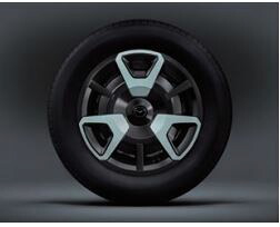 純正アクセサリー　マツダ　MAZDA2　DJ　R5.1～　フルホイールキャップセット　1台分（エアストリームブルーM）D65L37170LM