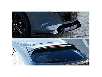 純正アクセサリー マツダ MAZDA3 BP H31~ ファストバック用 外装ドレスアップ用品 リアルーフスポイラー ソニックシルバーM B0L6V4920E4