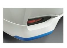 ニッサン ノート【HE12 SNE12 E12 NE12】　リヤアンダープロテクター(ブルーアクセント)【ダークメタルグレー&times;スーパーブラックルーフ】｜MAP-S
