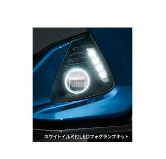 SUBARU JUSTY　スバル ジャスティ【M900F M910F】　ホワイトイルミ付ＬＥＤフォグランプキット(ベゼル付)[08580F1007]｜MAP-S