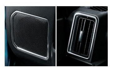 SUBARU CHIFFON　スバル シフォン【LA650F LA660F】　ドアスピーカーリング＆レジスターパネル【メッキ調】[08170F2167]