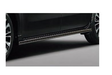 SUBARU CHIFFON　スバル シフォン【LA650F LA660F】　サイドスカートモール【ダークブラックメッキ】[08400F2262]｜MAP-S