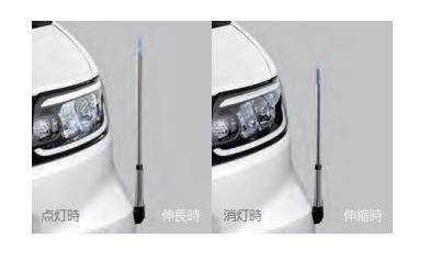 SUBARU CHIFFON　スバル シフォン【LA650F LA660F】　コーナーコントロール(手動伸縮式)[08510F2059]