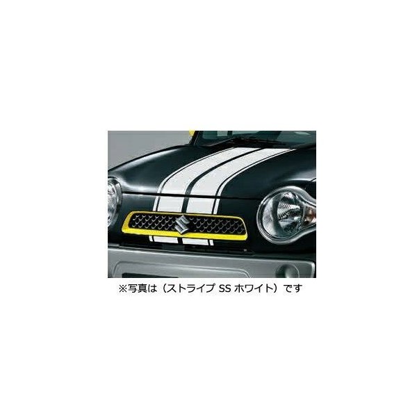 SUZUKI(スズキ) 純正部品 ハスラー フードデカール ラインストライプ ホワイト AARQ99230-65P00