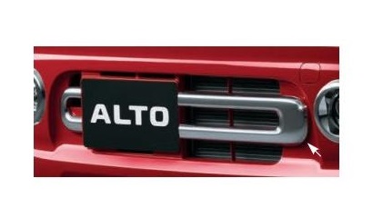 SUZUKI ALTO　スズキ アルト【HA37S HA97S】　フロントバンパーガーニッシュ【クロームメッキ】[9912B-67T10-0PG]｜MAP-S