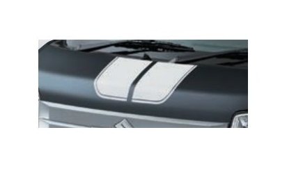 SUZUKI EVERY WAGON　スズキ エブリィワゴン【DA17V DA17W】　フードデカール【ストライプ／ホワイト】[99000-99035-E09]