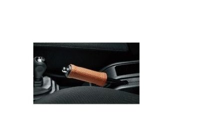 SUZUKI Jimny　スズキ ジムニー【JB64W】　本革パーキングブレーキカバー【ブラウン】[9914M-77R10-001]｜MAP-S