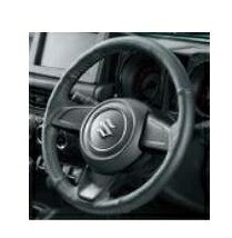 SUZUKI Jimny SIERRA　スズキ ジムニーシエラ【JB74W】　本革ステアリングホイールカバー【ブラック】[99141-77R01-002]