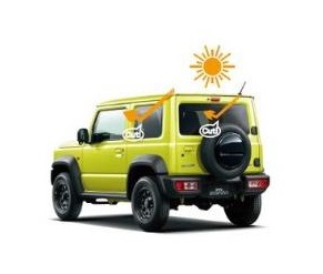 SUZUKI Jimny SIERRA　スズキ ジムニーシエラ【JB74W】　ＵＶ＋ＩＲカットフィルムセット[99156-77R01]