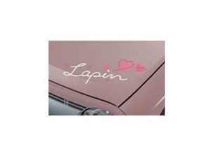 SUZUKI Lapin　スズキ ラパン【HE33S】　フードデカール【ガーリーエレガント】[99230-80P40]｜MAP-S