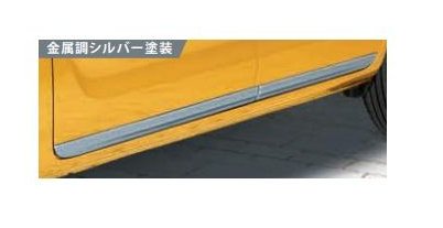 スズキ スペーシアベース【MK33V】　サイドドアガーニッシュ(１台分４枚セット)【金属調シルバー塗装】[99128-79R00]