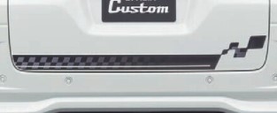 SUZUKI バックドアデカール スズキ スペーシアカスタム【GS/XS/XSTURBO】MK54S MK94S　ブラック [99230-53U30-001]