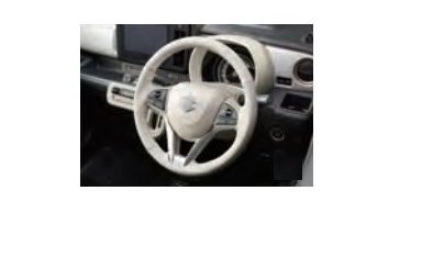 スズキ ワゴンRスマイル【MX81S MX91S】　本革ステアリングホイールカバー【ベージュ／ベージュ】[99141-84S00-001]