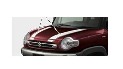 SUZUKI XBEE　スズキ クロスビー【MN71S】　フードデカール【チェッカー／ホワイト】[99230-76R01-001] 10,083円