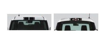 メール便可　SUZUKI XBEE　スズキ クロスビー【MN71S】　ルーフデカール(前後セット)【ストライプブラック】[99230-76R40-002]｜MAP-S