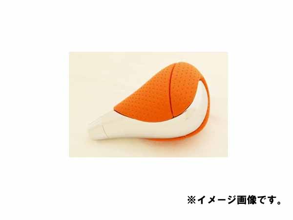 TOYOTA トヨタ LEXUS レクサス IS系 メッキ＆オレンジ本革 シフトノブ 他車流用可能 33504-53100-E0