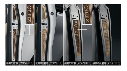 【純正】TOYOTA　ALPHARD　トヨタ　アルファード【GGH30W　GGH35W　AGH30W　AGH35W　AYH30W】　　ドアリフレクションデカール[08186-58010]