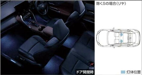 トヨタ純正用品 ハリアー 純正 AXUH80 AXUH85 MXUA80 インテリアイルミネーション(ブルー)リヤ 0852B-48020|MAP-S