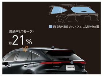 トヨタ純正用品 ハリアー 純正 AXUH80 AXUH85 MXUA80 GR PARTS IR(赤外線)カットフィルム ※デジタルインナーミラー無用 ダークスモーク 要適合確認 MS374-48003|MAP-S
