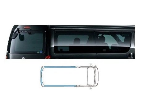 トヨタ ハイエース【適合確認いたします】　ＩＲ(赤外線)カットフィルム【適応表要確認】【スモーク】[08230-26630]｜MAP-S