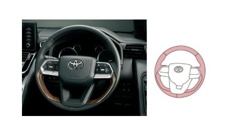 TOYOTA LAND CRUISER　トヨタ ランドクルーザー【FJA300W VJA300W】　ウッド調ステアリング【ブラウン】[08460-60040-C1] 25,778円