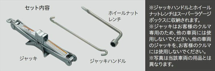トヨタ純正用品　ノア　純正 ZWR90 ZWR95 MZRA90 ジャッキ＆レンチ　スペアタイヤ無車用　09105-V1010