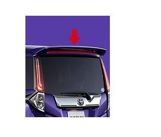 【純正：大型】TOYOTA ROOMY　トヨタ ルーミー【M900A M910A】　ルーフエンドスポイラー【ブライトシルバーメタリック】[08156-B1030-B0]