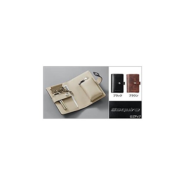 TOYOTA (トヨタ) 純正部品 ESQUIRE エスクァイア 【ZWR80G ZRR80G ZRR85G】 本革キーケース 【ブラウン】08031-28020