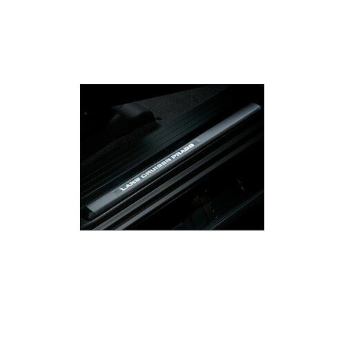 トヨタ ランドクルーザープラド【GDJ151W GDJ150W TRJ150W】　スカッフイルミネーション(フロント２枚)【ブラック】[08266-60150-C0]
