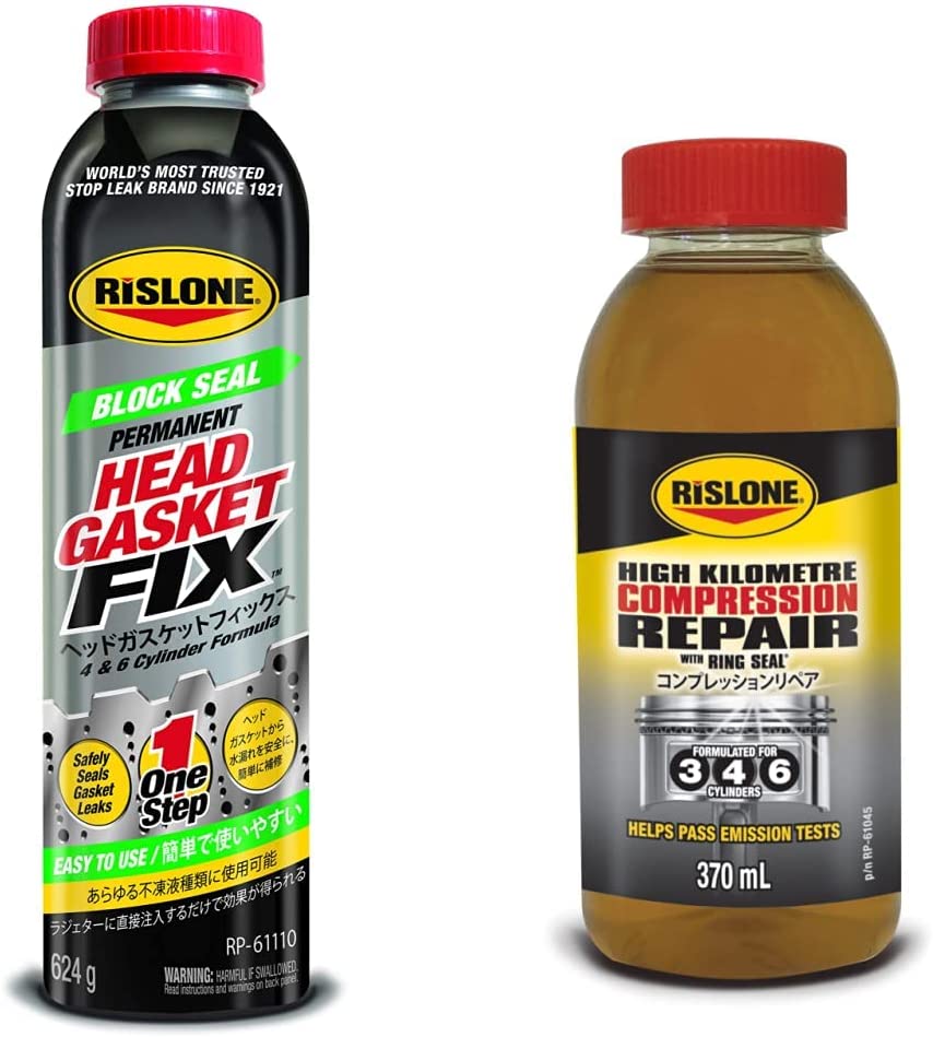 RISLONE(リスローン) ヘッドガスケットフィックス(Head Gasket Fix) RP-61110 & コンプレッションリペア(Compression Repair) RP-61045【セット買い】