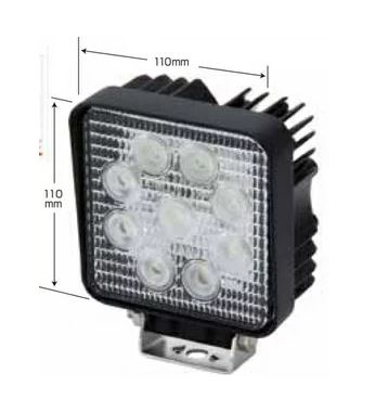 JET INOUE ジェットイノウエ WL-03 LED9ハイパワーワークランプ 角型27W 526804