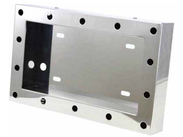 軽トラ ウロコ ナンバー枠 パイロット12vグリーン付 パイロットランプ取付穴付きナンバープレート枠 大型/中型 角丸タイプ