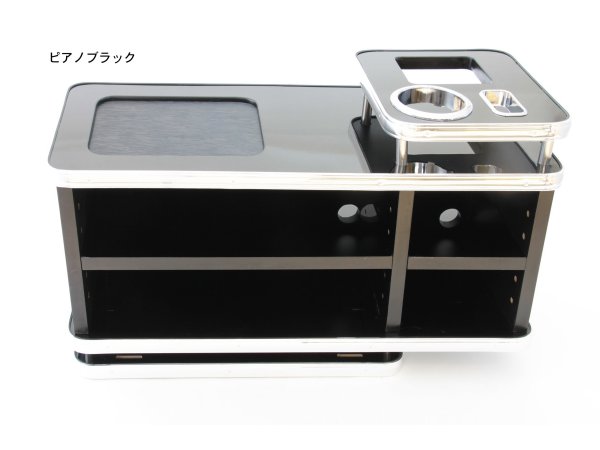 JETイノウエ　コンソールBOX　ピアノブラック　592851　*トラック用品*