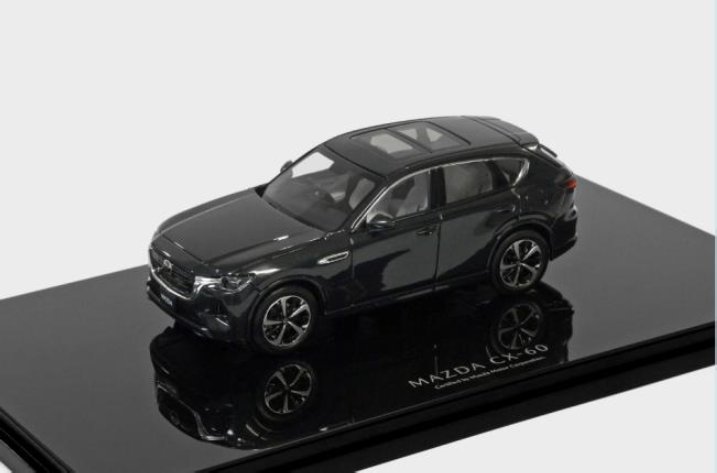 マツダコレクション　モデルカー　ミニカー　CX-60　Premium Modern　1/43　ジェットブラックマイカ　MD64V99X151｜MAP-S