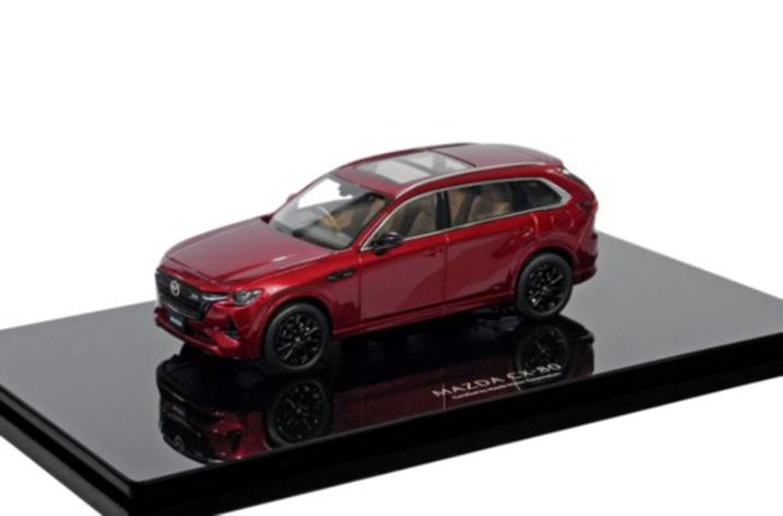 マツダコレクション　モデルカー　ミニカー　CX-80　XD-HYBRID Premium Sports　1/43　ソウルレッドクリスタルメタリック　MD71V99X1PR