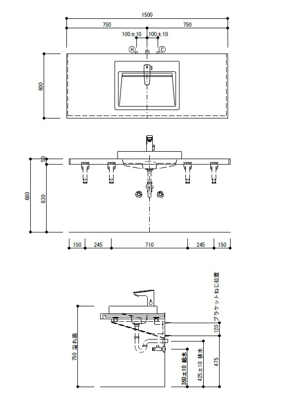 楽天市場 Totoマーブライトカウンターml6bh1500bnx11w カウンター Ls911cr Nw1 洗面器 Texna 自動水栓 T6w1 壁排水金具 Tlc4a1 2個 壁止水栓 M9p50a 4個 ブラケット メーカー直送のため代引決済はできません エイプラス