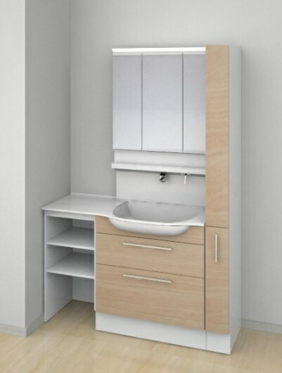 ###TOTO 洗面化粧台 ハイクラス オクターブスリム 片寄せボウルプラン 左片寄せボウル回避なし 2枚扉 間口1200 一般地 受注約1週〔GA〕 TOTO 洗面化粧台 ハイクラス オクターブスリム 片寄せボウルプラン 左