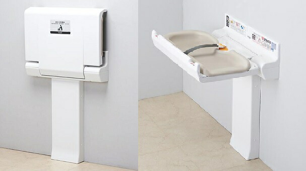 LIXILAC-聞き入れる-21F横型お襁褓取り替えっこ台772×155×1323（閉）772×611×972（閉）KF-D17(1P)×3個床くっ付ける金具KF-D34(1P)×6個壁くっ付ける製造業者直送