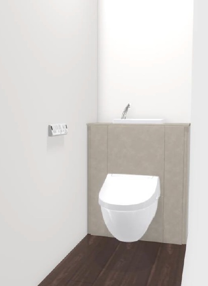 LIXILYDS-F281AS1/YBWアイスクリームソーダ室内用便器（室内用便器付・Ｆ１評点・７５０－８００粍・床水抜き）材のみリクシル