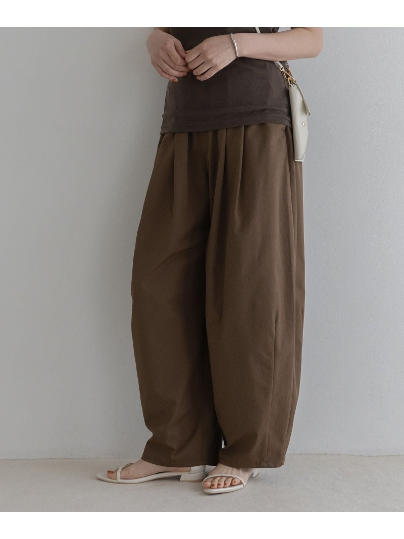 コクーンボリュームパンツ A part by アパルトマンバイ ズボン下 余分の物のズボン下 赤銅色 黒いこと 白いこと 薄墨色【貨物輸送無料】[ Fashion]