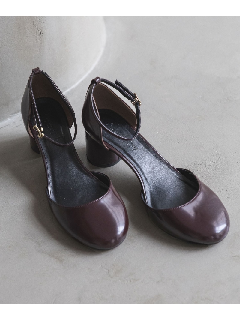 【SALE／30%OFF】オブリークトゥパンプス A part by アパートバイ シューズ・靴 パンプス ワインレッド ブラック【RBA_E】【送料無料】[ Fashion]