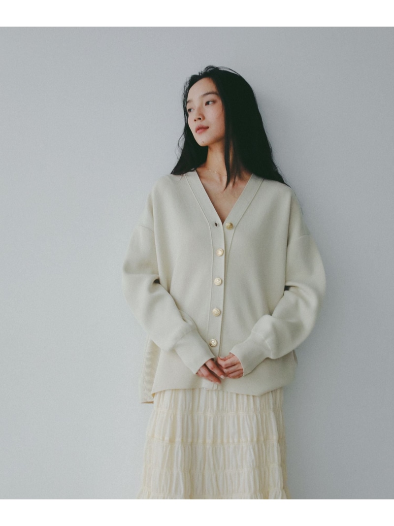 【SALE／40%OFF】スポンディッシュVカーディガン A part by アパートバイ トップス ニット ネイビー ベージュ ホワイト イエロー【RBA_E】【送料無料】[ Fashion]