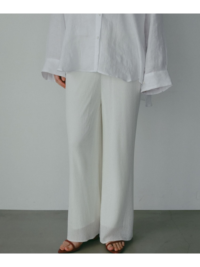 スカシアミニットパンツ A part by アパートバイ パンツ その他のパンツ ホワイト ブラック【送料無料】[ Fashion]