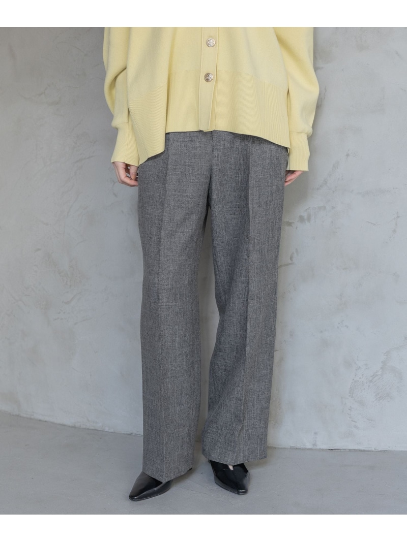 【セットアップ着用可能】LNTストレートパンツ A part by アパートバイ パンツ その他のパンツ ベージュ ネイビー【送料無料】[ Fashion]