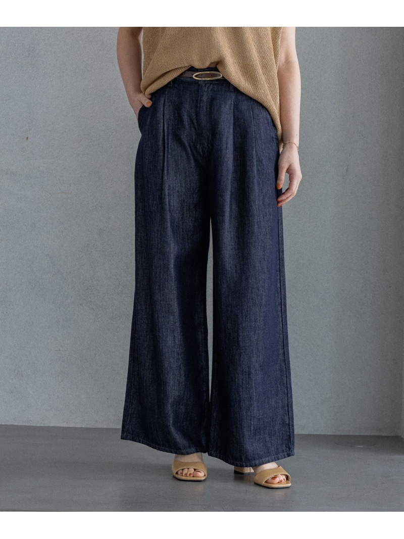 【SALE／30%OFF】テンセルデニムパンツ A part by アパートバイ パンツ ジーンズ・デニムパンツ ネイビー【RBA_E】【送料無料】[ Fashion]｜A part by