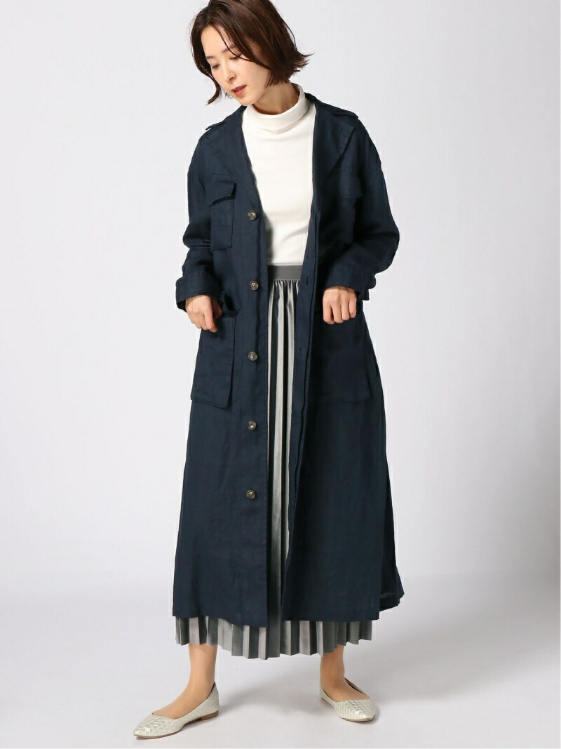 楽天市場 Rakuten Fashion Sale 60 Off Liサファリコート Apart By Lowrys アパートバイローリーズ コート ジャケット ロングコート ネイビー ベージュ イエロー Rba E 送料無料 Apart By Lowrys